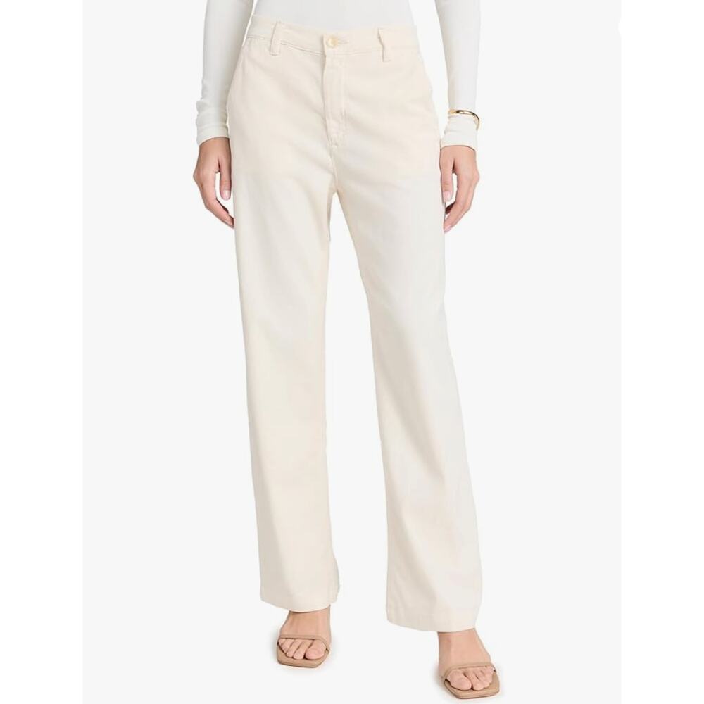 AG Adriano Goldschmied NWT Caden Straight Wide Leg Chino Pants in Canvas 33